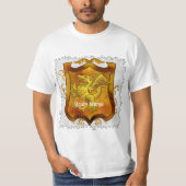 Dragons Shield Family Crest Achternaam T-shirt (Voorkant)