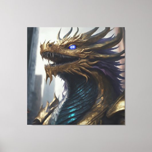 Dragon's Stare Canvas Afdruk (Voorkant)