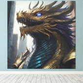 Dragon's Stare Canvas Afdruk (Insitu (Houten vloer))