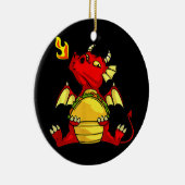 Dragons Tacos Women Mannen Kinder Mexicaanse liefd Keramisch Ornament (Rechts)