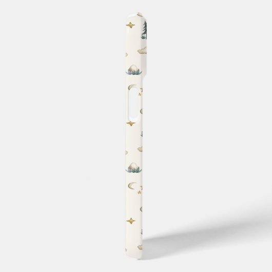 Dragons - Teal and Gold Dragon iPhone Case (Achterkant / Rechts)