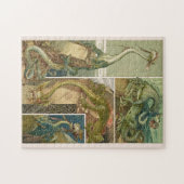 Dragons tekening, nieuwe kunst door Anton Seder Ji Legpuzzel (Horizontaal)