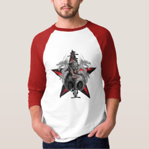 Dragons Tiger Skull Red Star T-shirt - Gepersonali