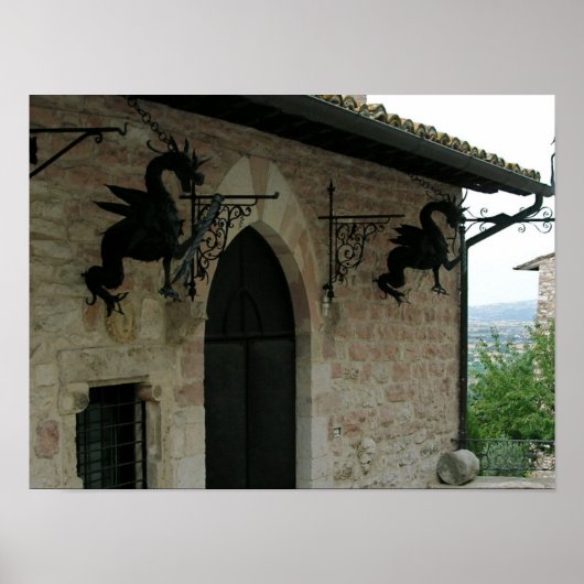 Dragons van Assisi Poster (Voorkant)