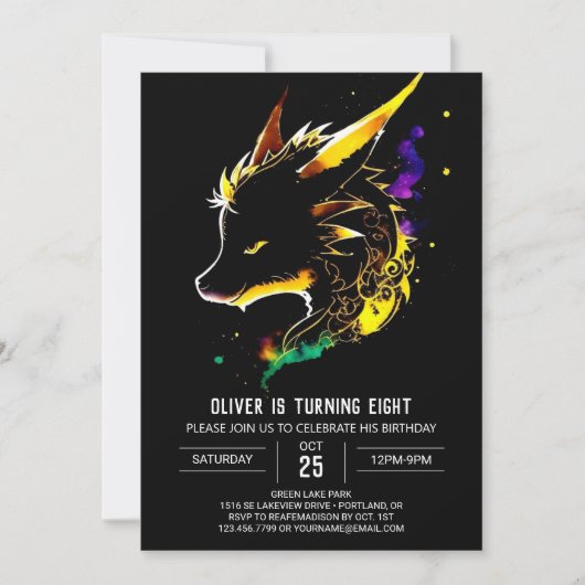 Dragon's Verjaardag Dreamland Kaart (Voorkant)