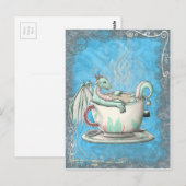 Dragons voor de theebeker: Peppermint Briefkaart (Voorkant / Achterkant)