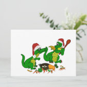 Dragons - Vrolijk kerstfeest! - Vandaag ga ik koke Feestdagenkaart (Staand voorkant)