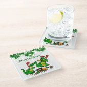 Dragons - Vrolijk kerstfeest! - Vandaag ga ik koke Glazen Onderzetter (Schuin)