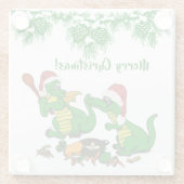 Dragons - Vrolijk kerstfeest! - Vandaag ga ik koke Glazen Onderzetter (Achterkant)