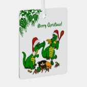 Dragons - Vrolijk kerstfeest! - Vandaag ga ik koke Metalen Ornament (Voorkant Rechts)