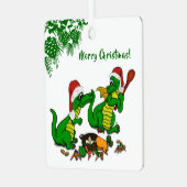 Dragons - Vrolijk kerstfeest! - Vandaag ga ik koke Metalen Ornament (Voorkant links)