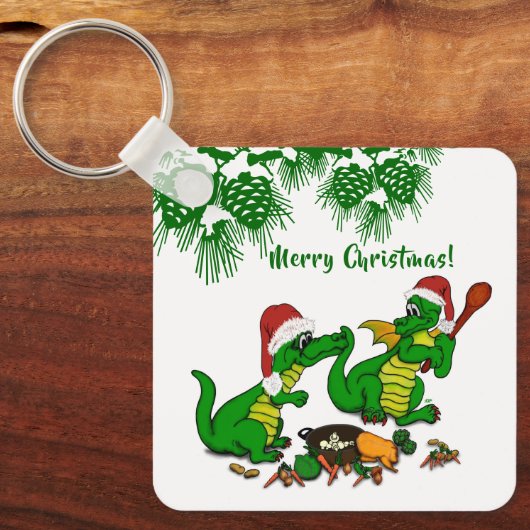 Dragons - Vrolijk kerstfeest! - Vandaag ga ik koke Sleutelhanger (Voorkant)