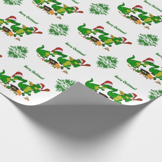 Dragons - Vrolijk kerstfeest! Vandaag ga ik koken Cadeaupapier (Hoek)