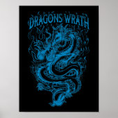 Dragons Wrath Blue Poster (Voorkant)