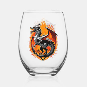 Dragon's Wrath: The Samurai Awakens / kunst Wijnglas Zonder Voet