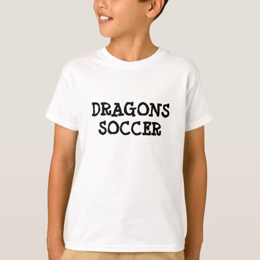 DRAGONS, ZACHTE WITTE T-SHIRT (Voorkant)
