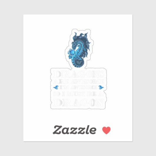 Dragons zijn Geweldige dat ik Geweldige branddraak Sticker (Vel)