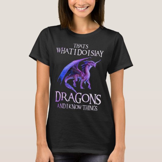 Dragonslayer Dragon Mannen Vrouwen Kind T-shirt (Voorkant)