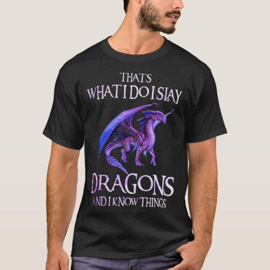 Dragonslayer Dragon Mannen Vrouwen Kind T-shirt (Voorkant)