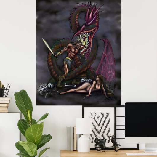 Dragonslayer Poster (Thuiskantoor)