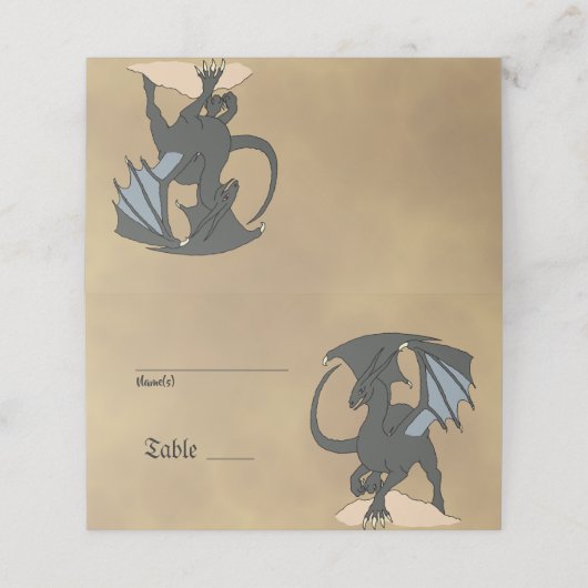 Dragonslayer Scroll Plaatskaartje (Buitenkant ongevouwen)