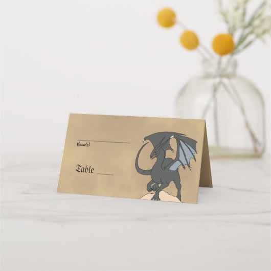 Dragonslayer Scroll Plaatskaartje (Voorkant)