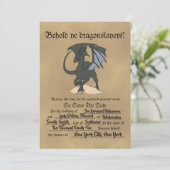 Dragonslayer Scroll Save The Date (Staand voorkant)
