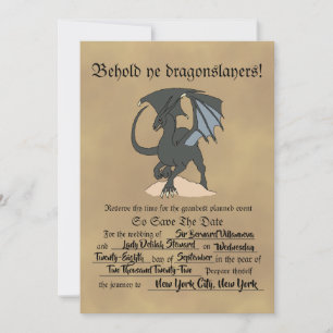 Dragonslayer Scroll Save The Date