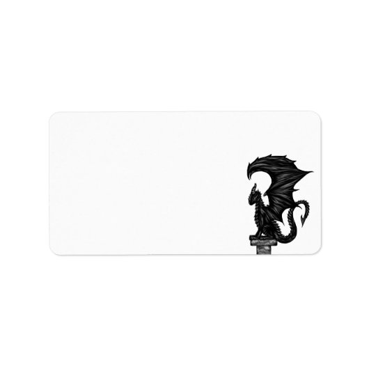 Dragonstandbeeld Etiket (Voorkant)