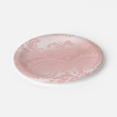 Dragontail Paisley Metallic | Roze Papieren Bordje (Gekanteld)