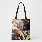 Dragonvlieg op gedroogd leder Sluiten Persoonlijk Tote Bag (Voorkant)
