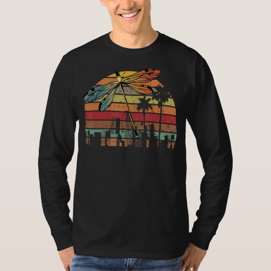  dragonvlieg vliegt op zonneklep t-shirt (Voorkant)