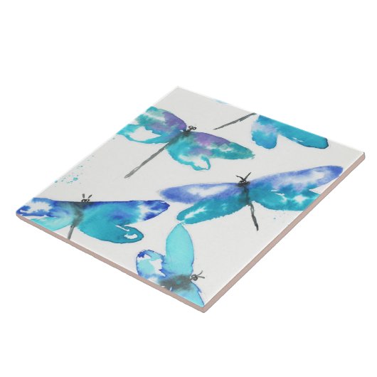 Dragonvliegen 1 tegeltje (Zijkant)