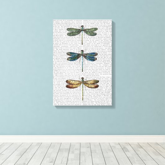 Dragonvliegen afdrukken (Insitu (Houten vloer))