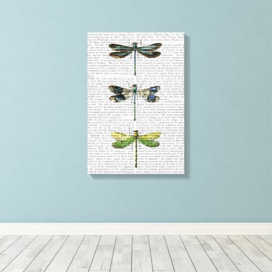 Dragonvliegen Afdrukken 3 (Insitu (Houten vloer))