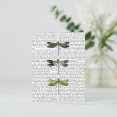 Dragonvliegen Afdrukken 3 Briefkaart (Staand voorkant)