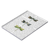 Dragonvliegen Afdrukken 3 Notitieboek (Linkerzijde)