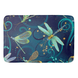 Dragonvliegen Blauwgroen Grote Bath Mat