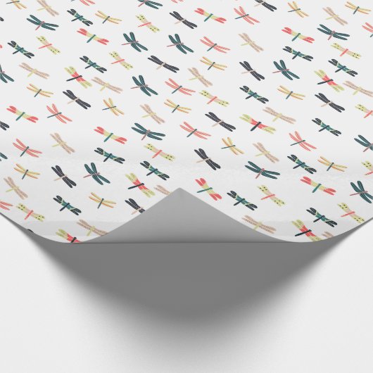 Dragonvliegen door Origami-Prints Cadeaupapier (Hoek)