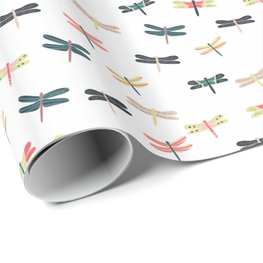 Dragonvliegen door Origami-Prints Cadeaupapier (Rol Hoek)