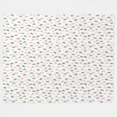 Dragonvliegen door Origami-Prints Fleece Deken (Voorkant (Horizontaal))