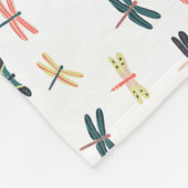 Dragonvliegen door Origami-Prints Fleece Deken (Hoek)