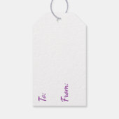 Dragonvliegen en andelionen naar en van cadeaulabel (Achterkant)