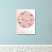 Dragonvliegen en Butterflies Canvas Afdruk (Insitu (Houten vloer))