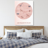 Dragonvliegen en Butterflies Canvas Afdruk (Insitu (Slaapkamer))