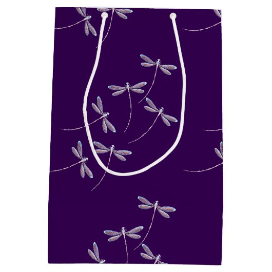 Dragonvliegen in een cadeaistas voor het vliegmedi medium cadeauzakje (Achterkant)