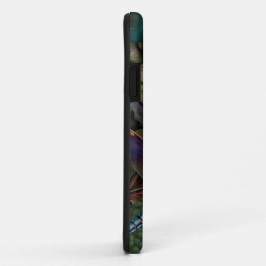 Dragonvliegen in een kleurrijke tuin met naam Case-Mate iPhone case (Achterkant/rechts)