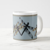 Dragonvliegen met geel/blauw/bruin grote koffiekop (Voorkant rechts)