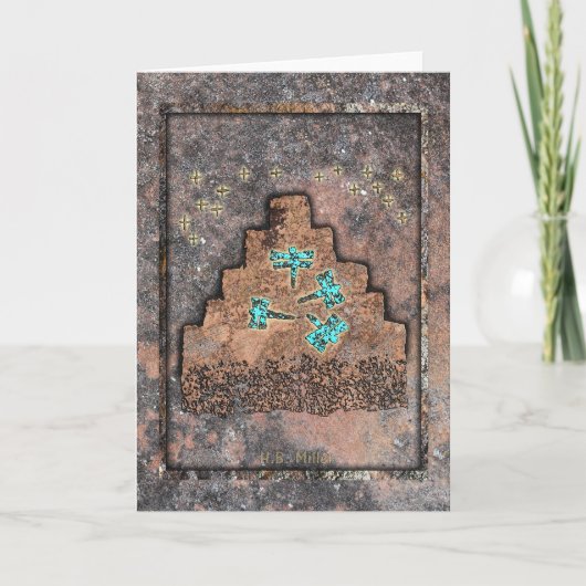 Dragonvliegen op de Berg Kaart (Voorkant)