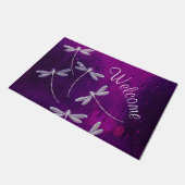 Dragonvliegen op water deurmat (Schuin)